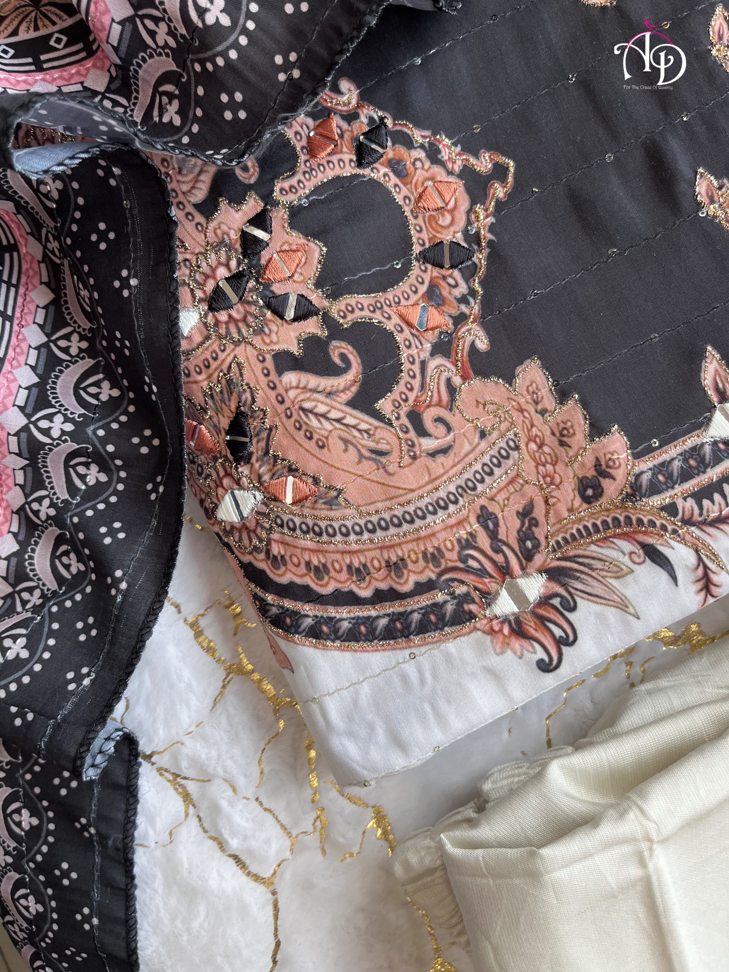 Beautiful White Cotton Kurta Pant Set