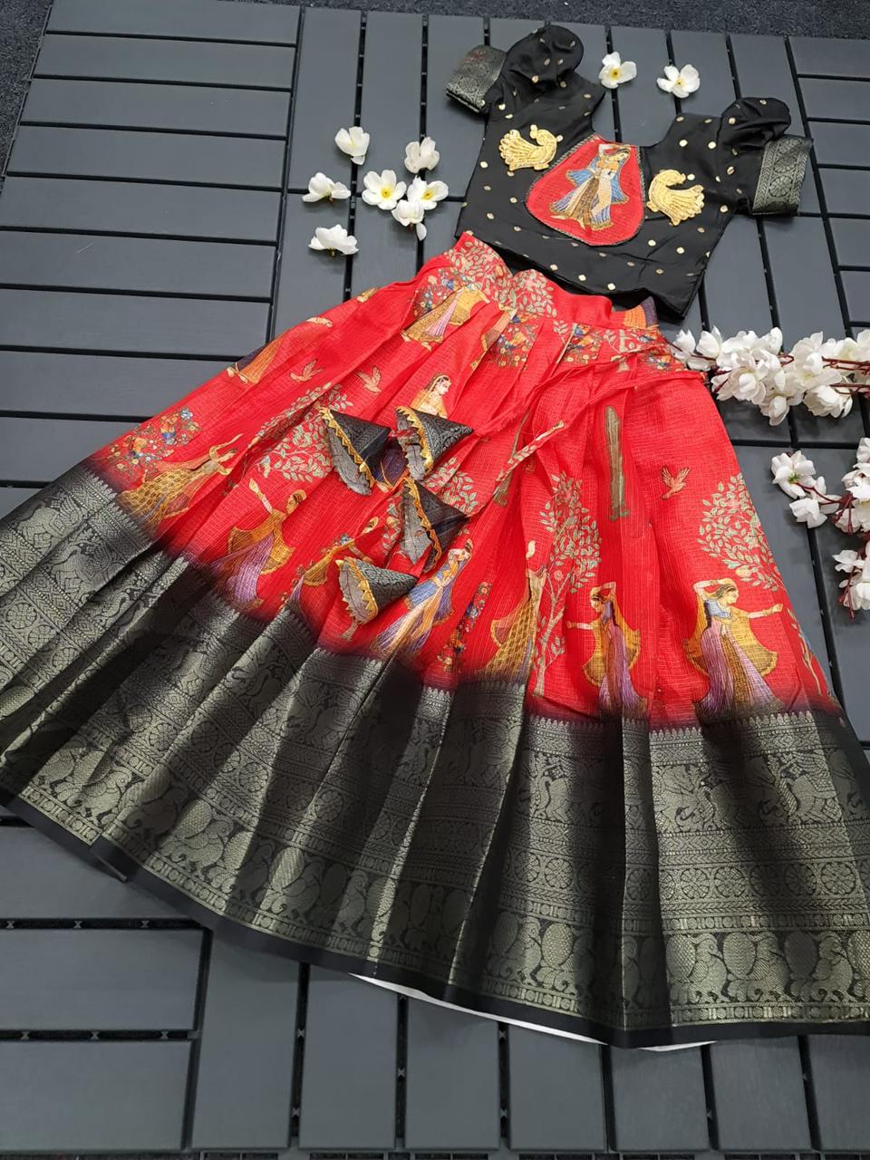 Navratri Traditional Kid's Lehenga Choli