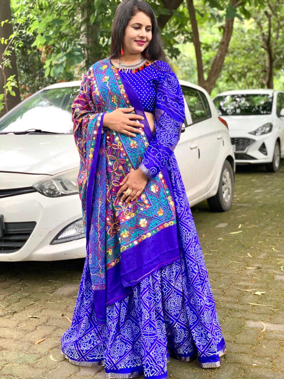 Pavitra Bandhej Navratri Lehenga Choli - Anant Exports