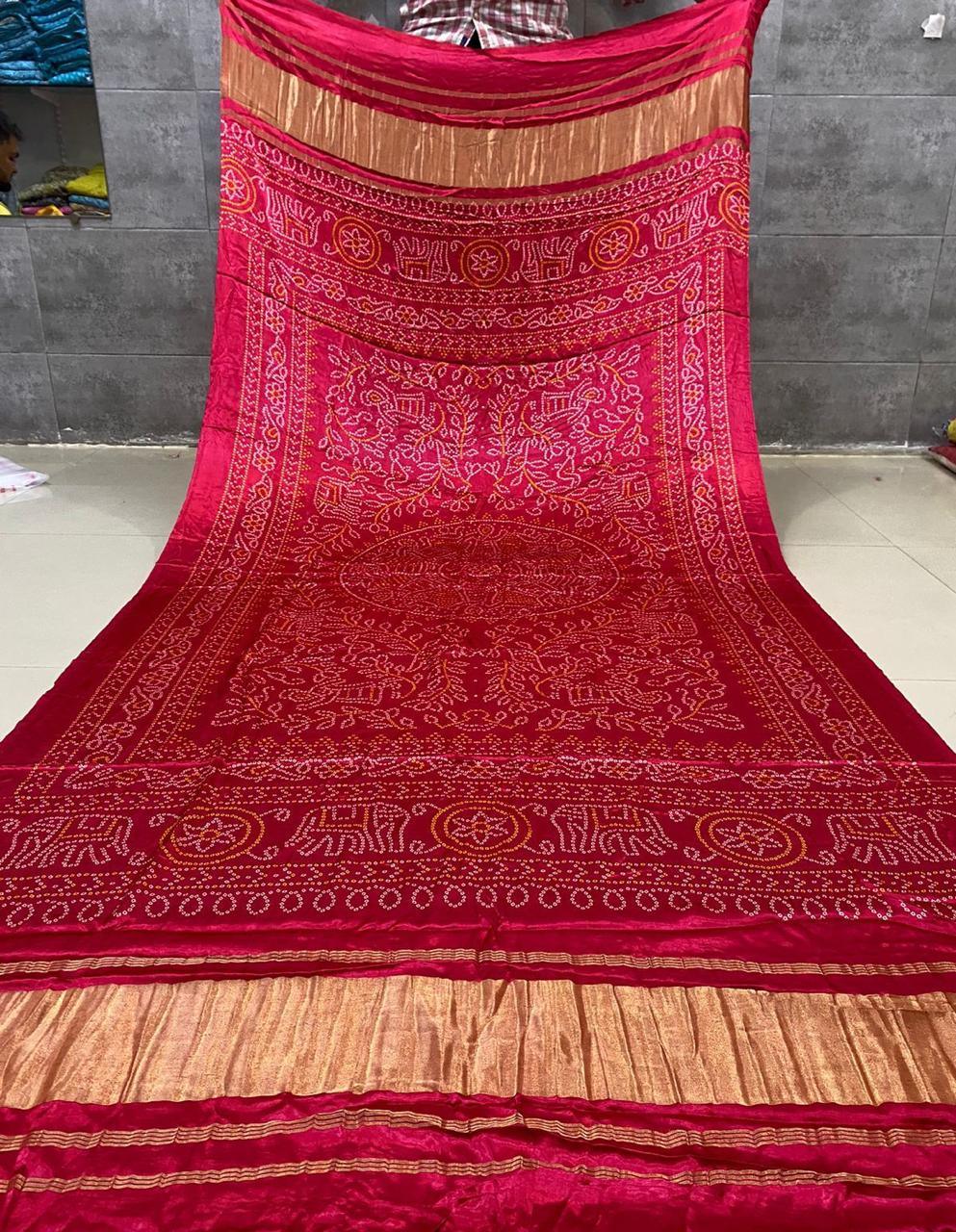 Beautiful Designer Semi Gaji Silk Dupptta - Anant Exports
