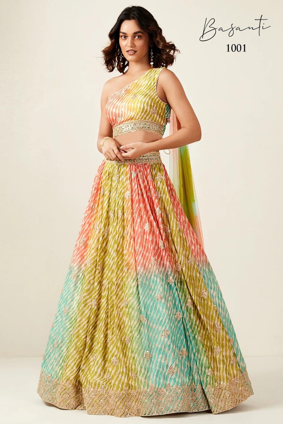 Virasat Basanti 1001 1003 Series Latest Designer Wedding Wear Lehenga Choli Dno 1001