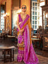 Purple & Gold Designer Patola Silk Saree