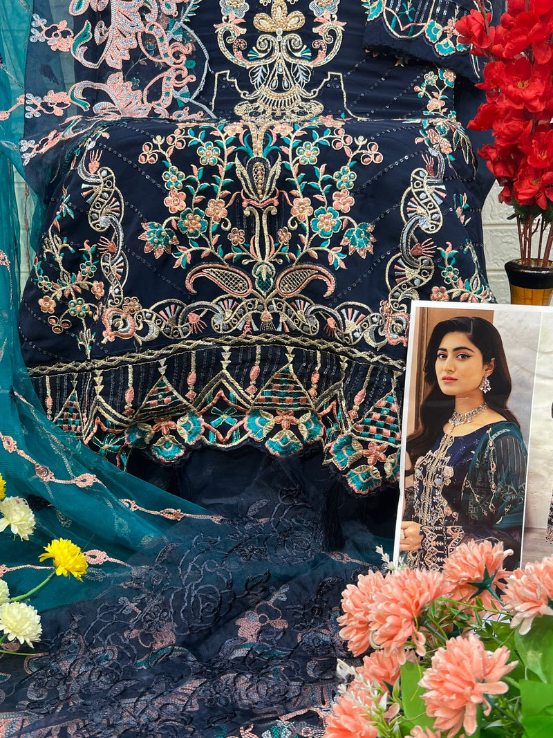 Zaha Designer Occasion Wear Pakistani Suit D.No.10272