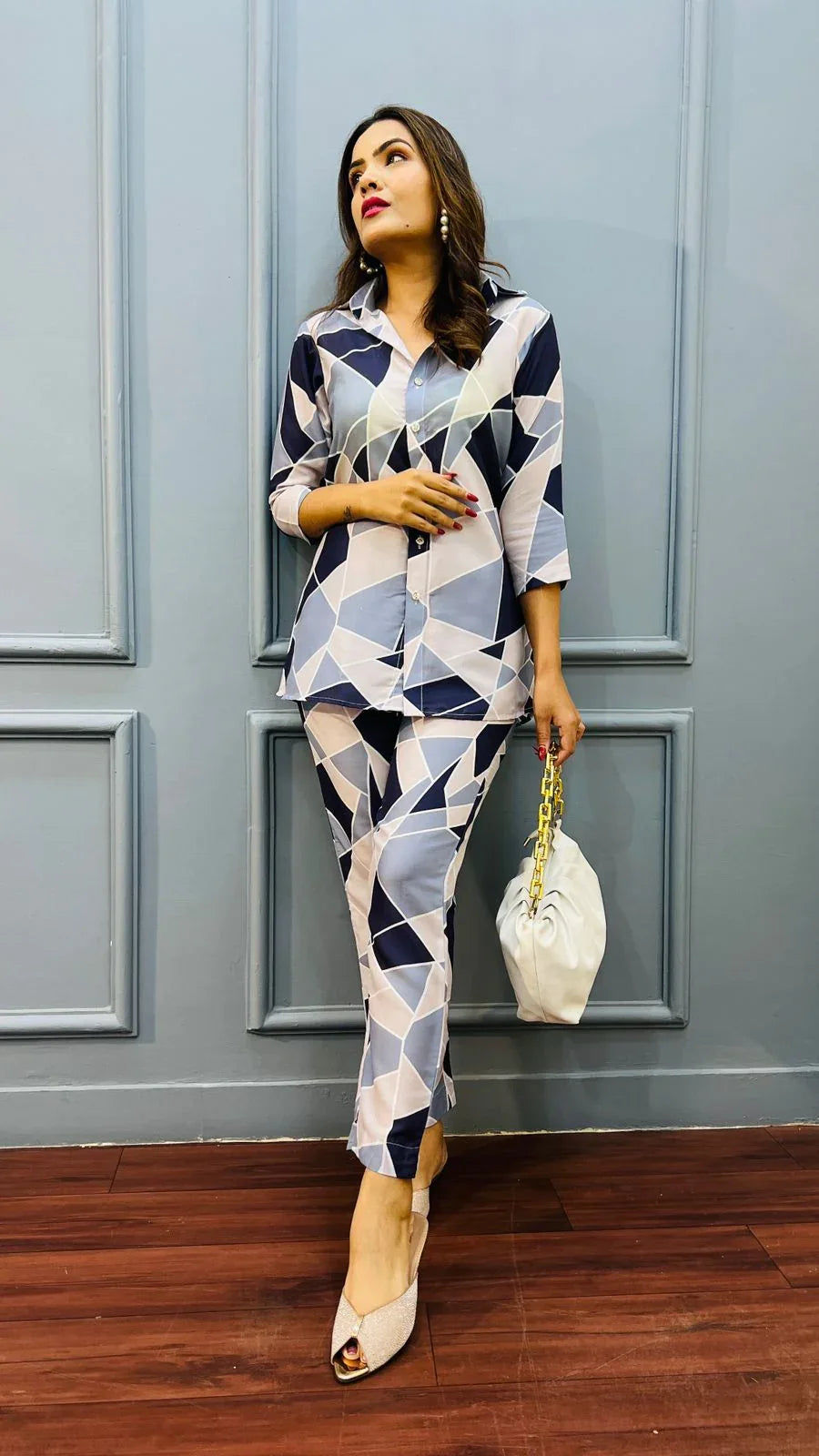 New Partywear Pure Cotton Cord Set - Anant Exports