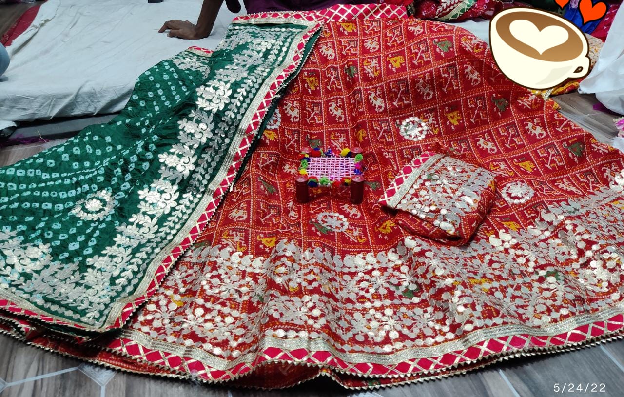 Rajsthani Traditional Rajputi Pure Kota Doriya Lehenga Choli