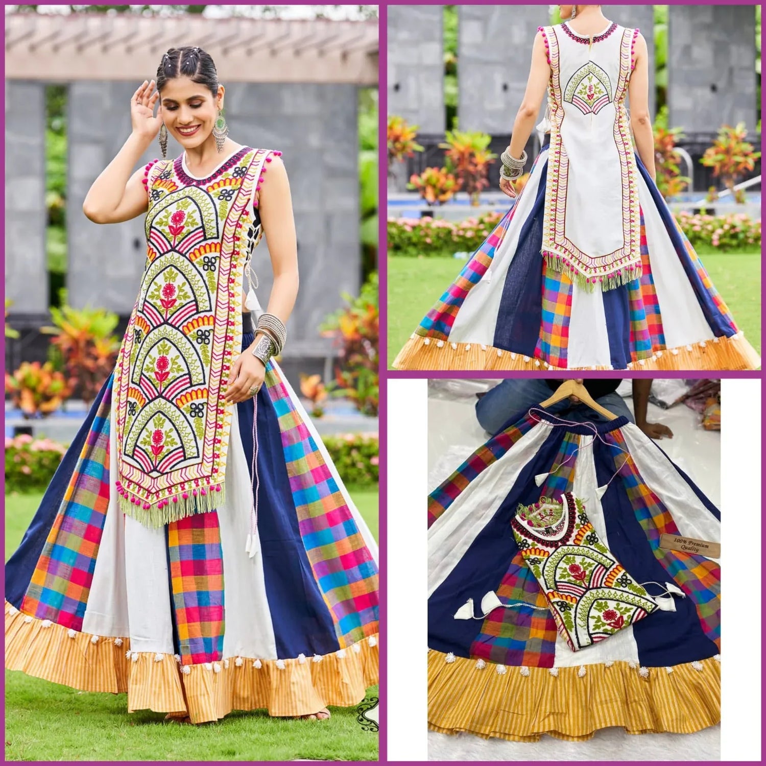 New Garba Khelayia Skirt Panel Navratri Lehenga Choli Collection - Anant Exports