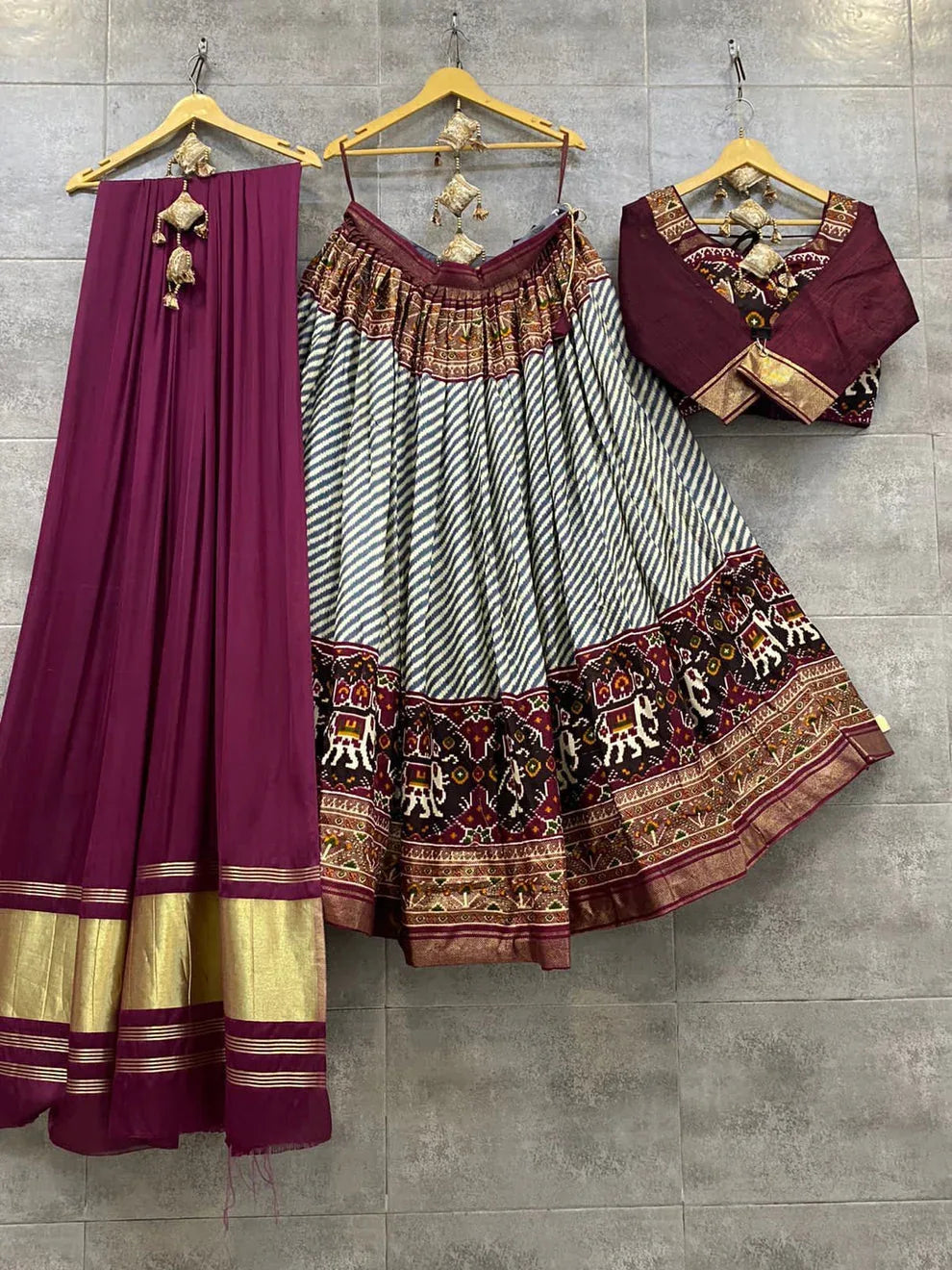 Beautiful Traditional Heavy Digital Print Patola Lehenga Choli - Anant Exports