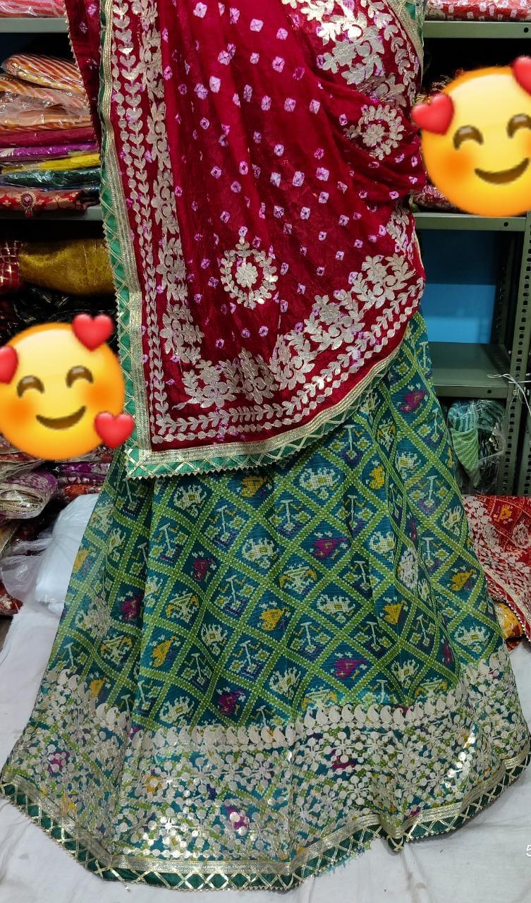 Rajsthani Traditional Rajputi Pure Kota Doriya Lehenga Choli - Anant Exports
