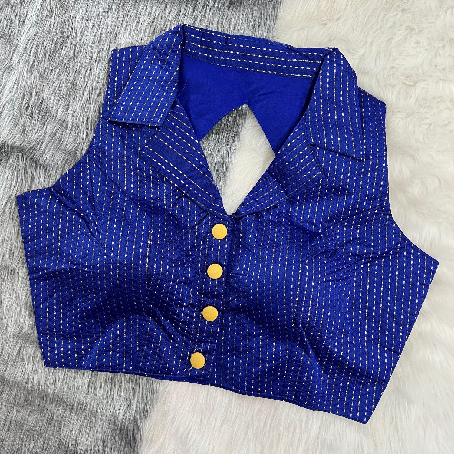 Part Wear New Shirt Collar Blouse - Anant Exports