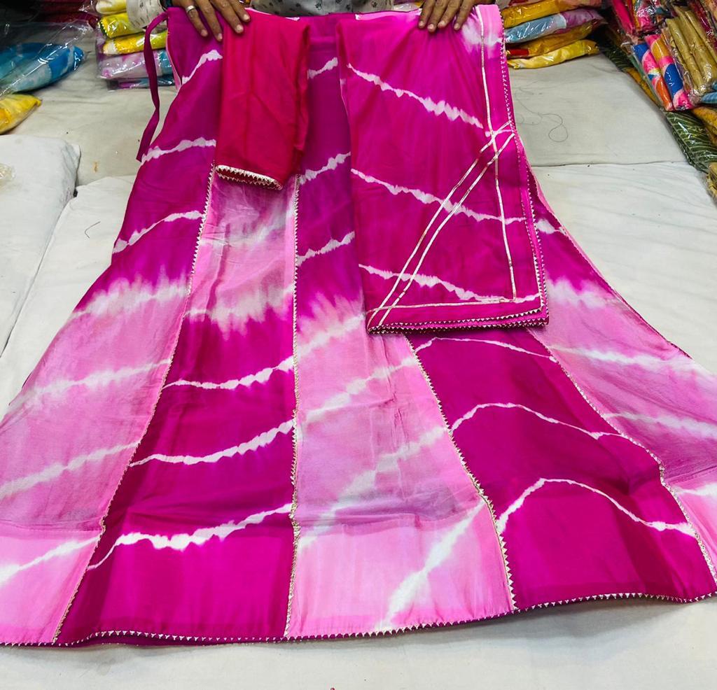 Rajsthani Lehriya Multi colourful design Lehenga Choli