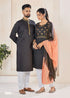 Festival Couple combo of Kurta with Pajama & Kurti with Pants & Dupatta Couple Goal X - Anant Exports