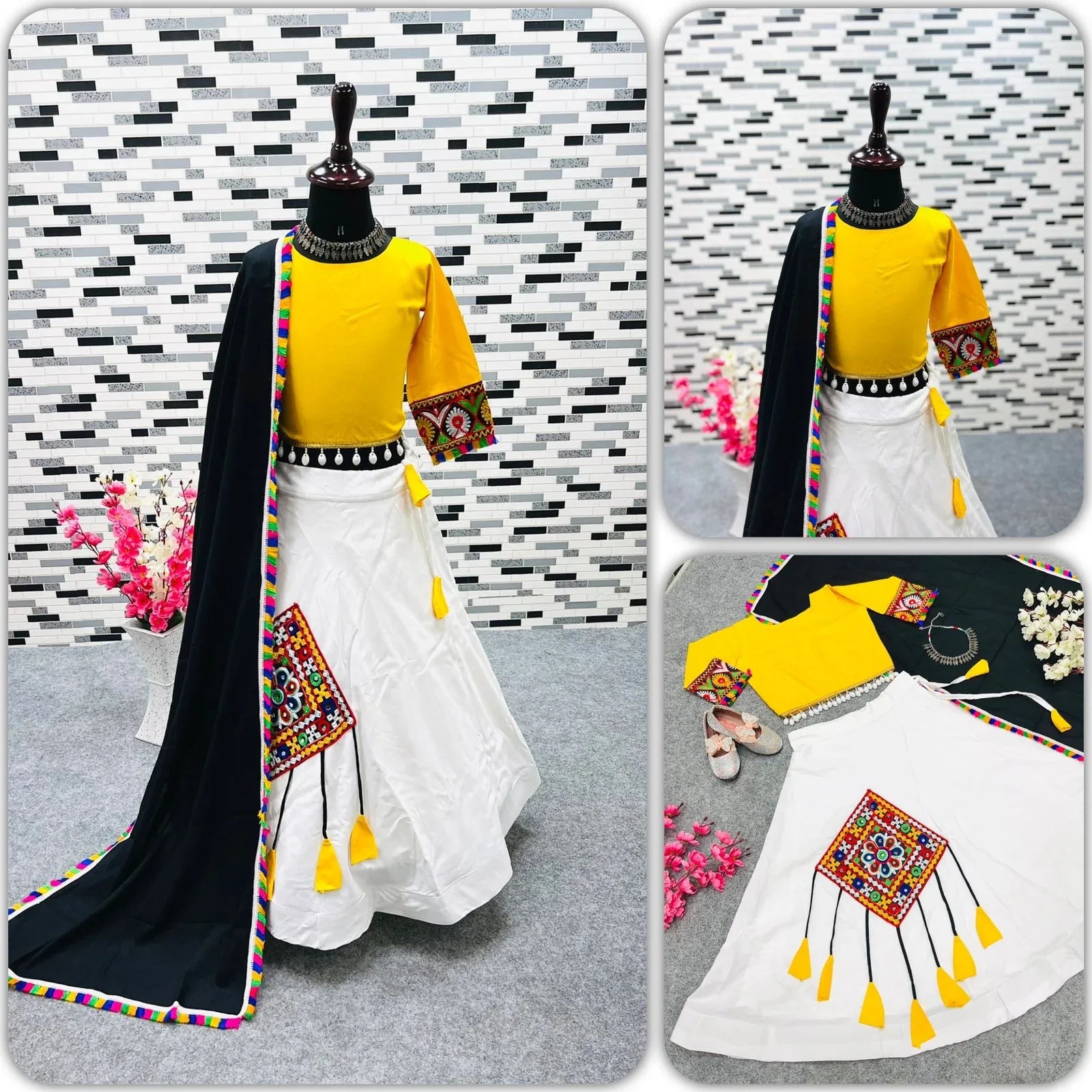 Kids Traditional Navratri Lehenga Choli - Anant Exports
