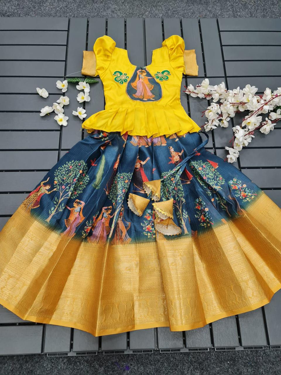 Navratri Traditional Kid's Lehenga Choli