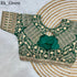 Part Wear Gold Jari With Rainbow 4 Sequence Heavy Embroidery Work Blouse - Anant Exports