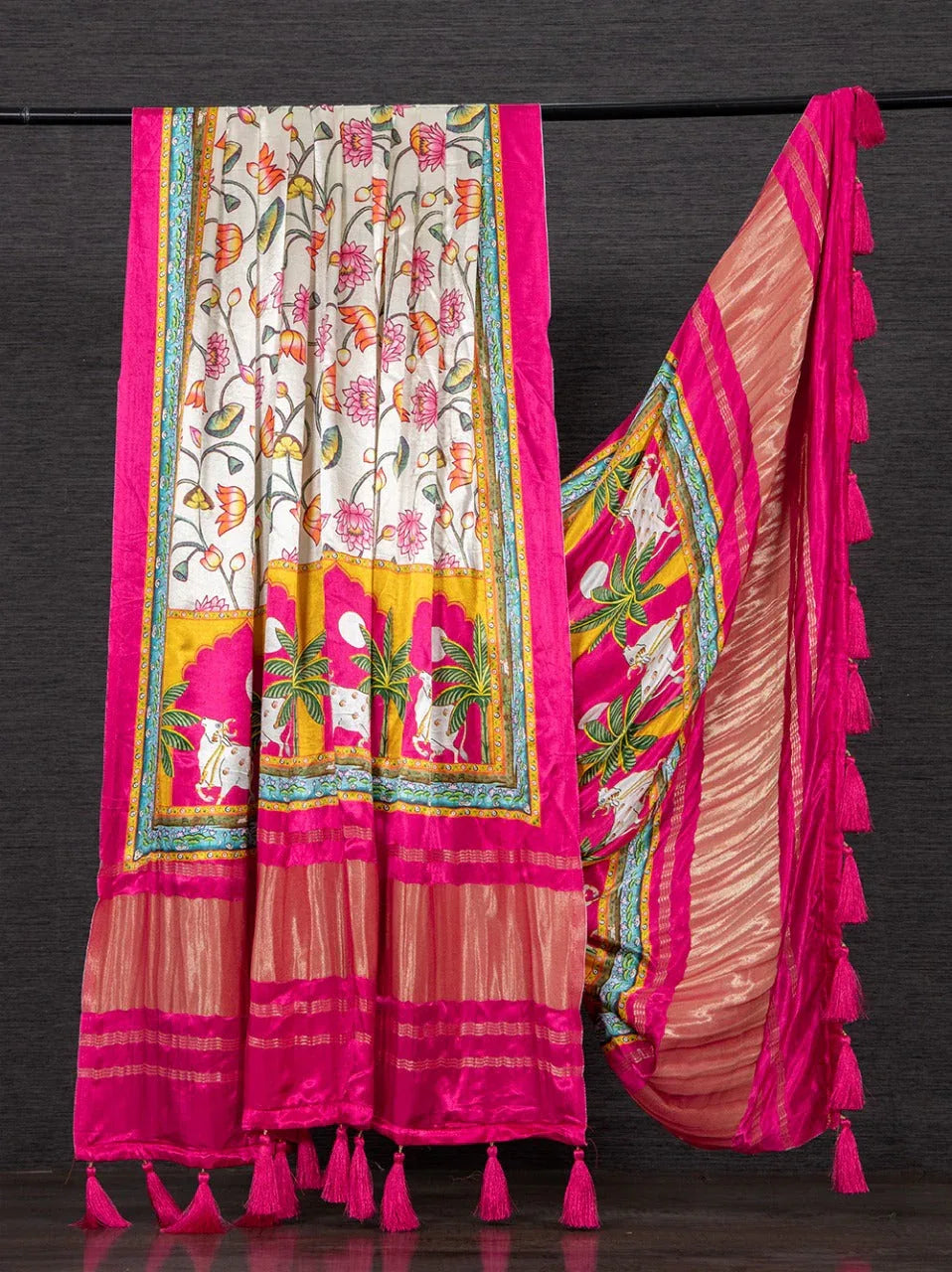 Beautiful Designer Pure Gaji Silk Wedding Duppatta - Anant Exports
