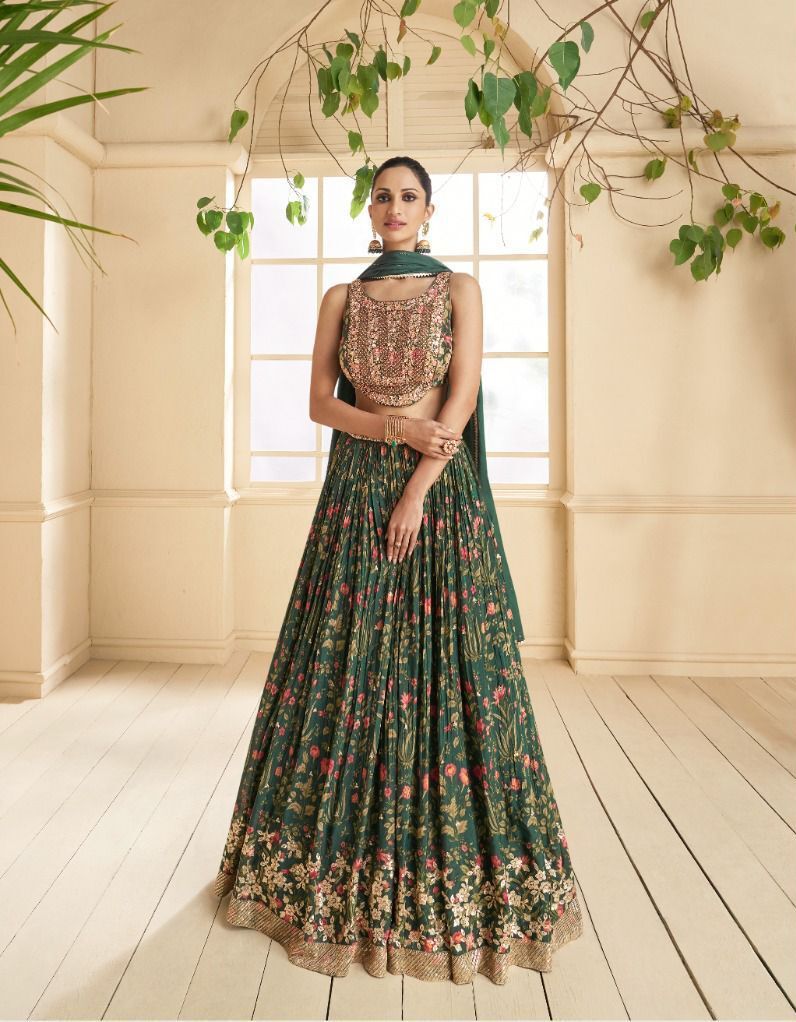 Sayuri Designer Rangoli Georgette Lehenga Choli D.no.5318