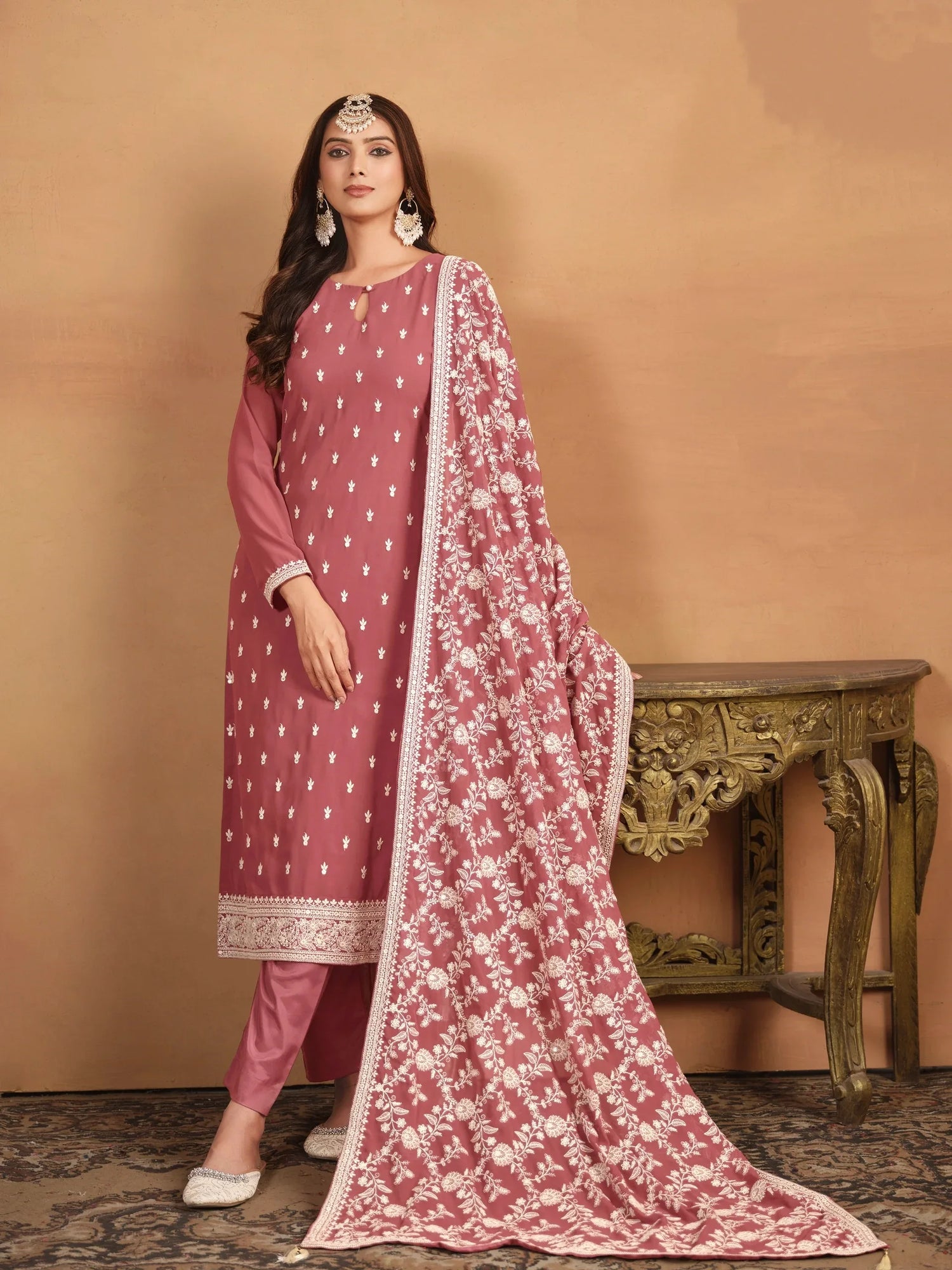 Designer Wedding Wear Latest Anarkali Style Salwar Suit