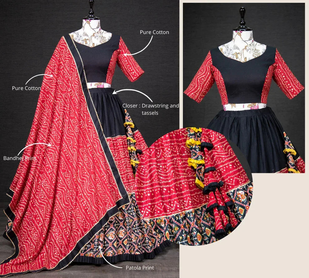 Navratri Special Traditional Looks For Patola Print Lehenga Choli D.no-1624 - Anant Tex Exports Private Limited