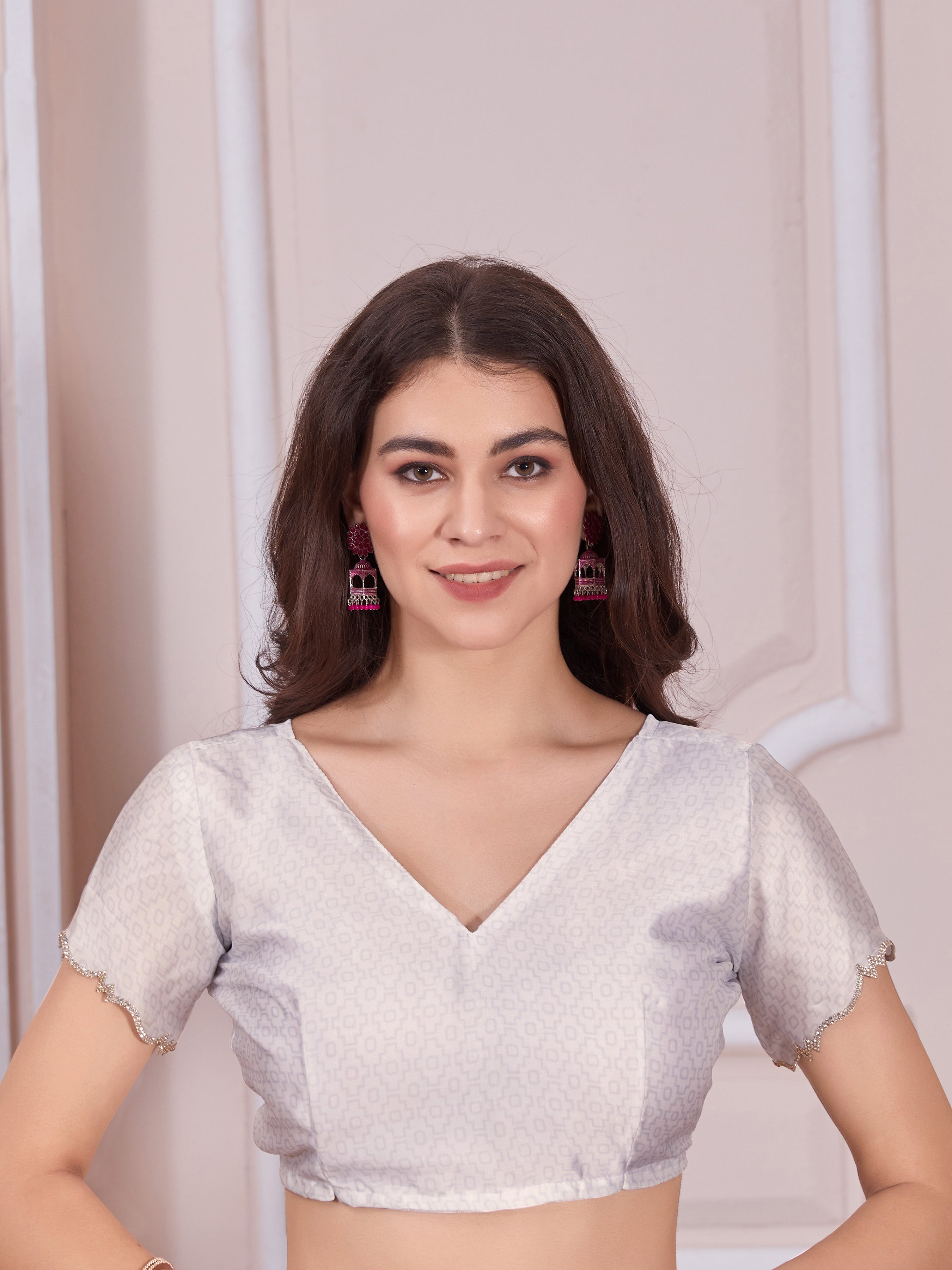 Beautiful Designer Casual Wear Pure Satin Georgette Saree