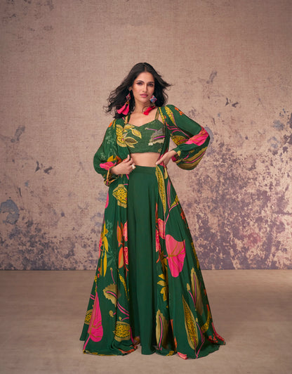 Beautiful Designer Occasion Wear Indo Western Dress 