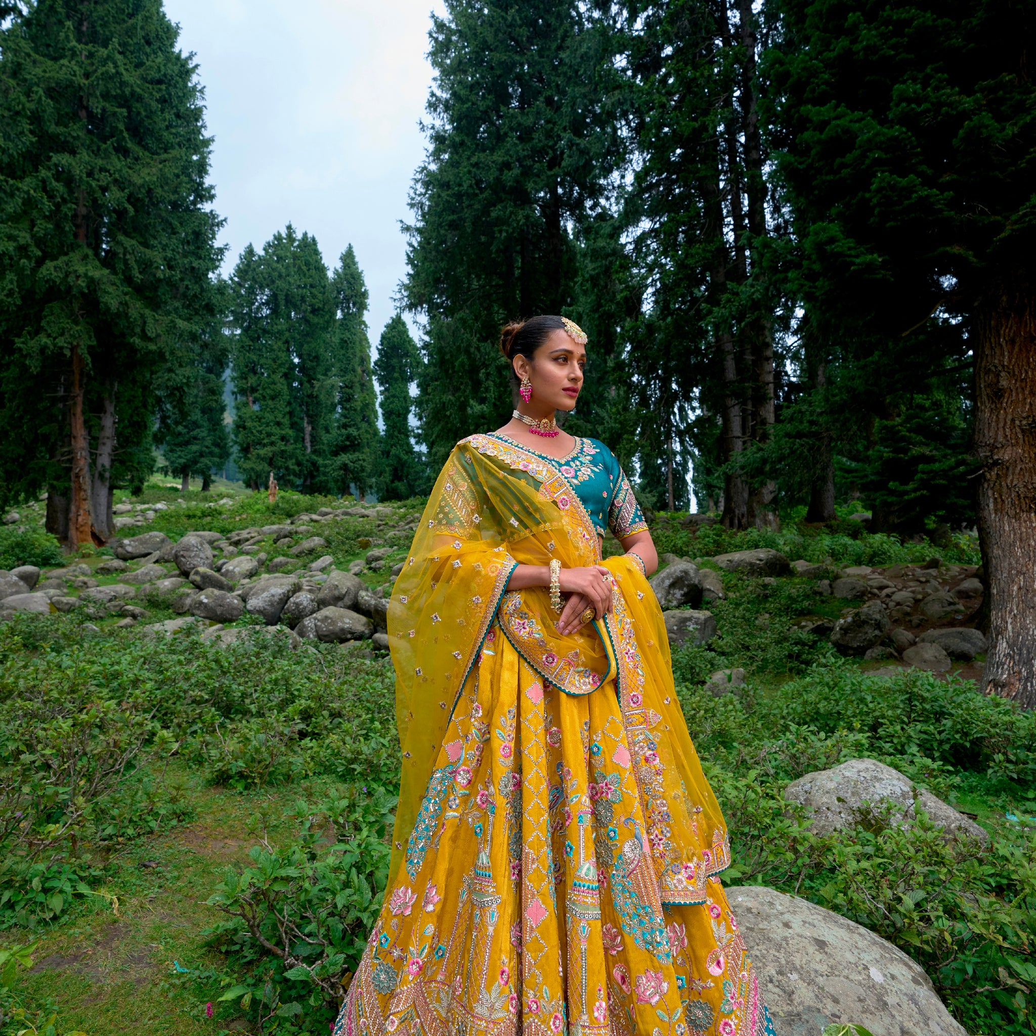 indo western lehenga choli