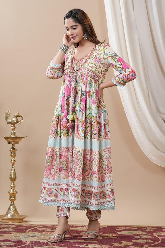 Beautiful Party Wear Designer Rajwadi Shurg Suit - Anant Exports