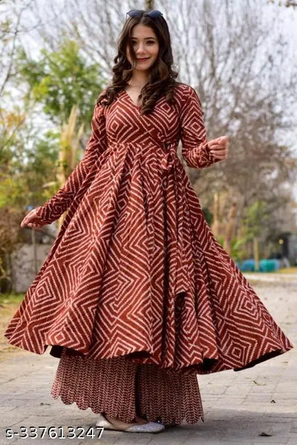 Anarkali Kurti Set