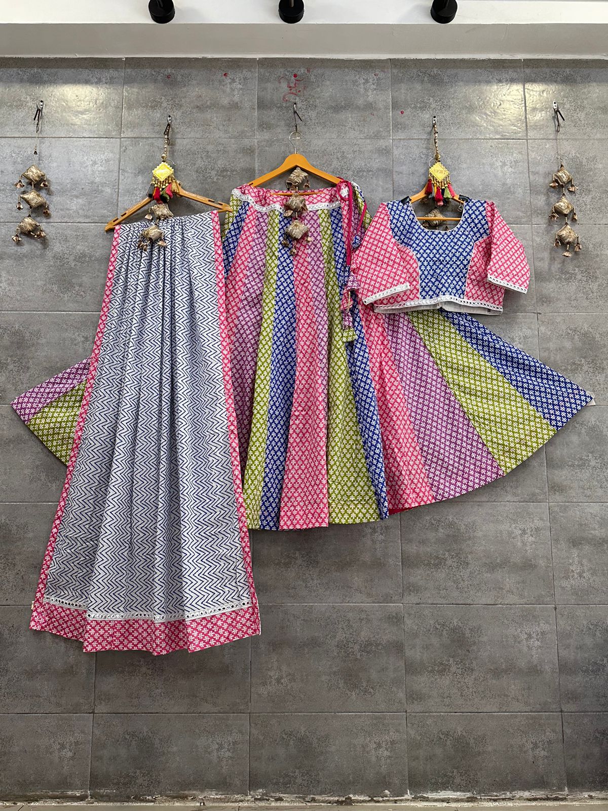 Beautiful Camric Cotton Chaniya Choli with Fancy Dupatta.