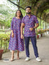 Trendy couple 2.0 Occasion Special Couple combo of Shirt and kurti Same matching - Anant Exports