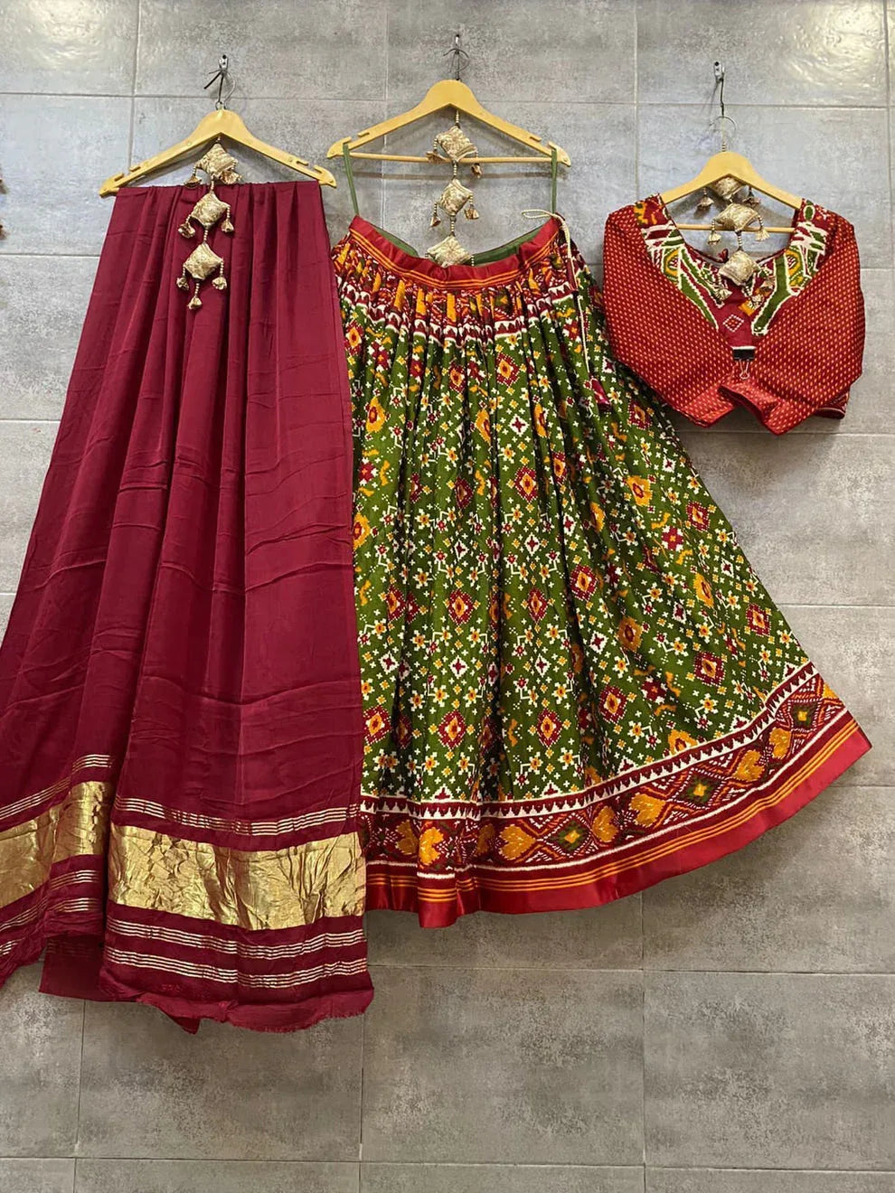 Beautiful Traditional Heavy Digital Print Patola Lehenga Choli - Anant Exports