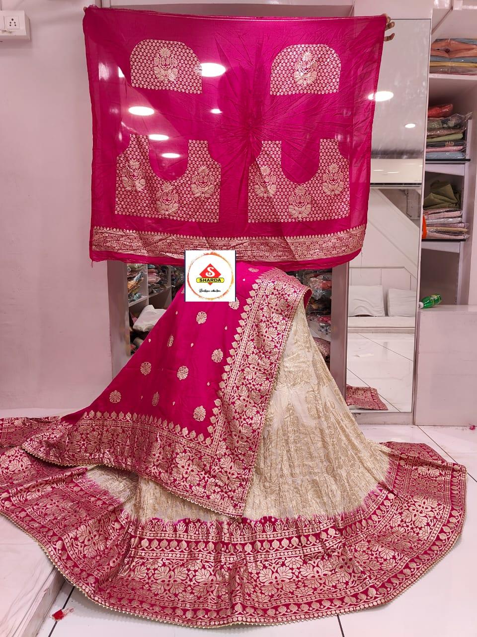 Rajasthani Traditional Dola Silk Lehenga Chunni - Anant Exports