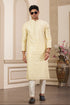 Light yellow kurta set for haldi