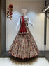 Beige Red Floral Cotton Chaniya Choli for Navratri Garba 2025

