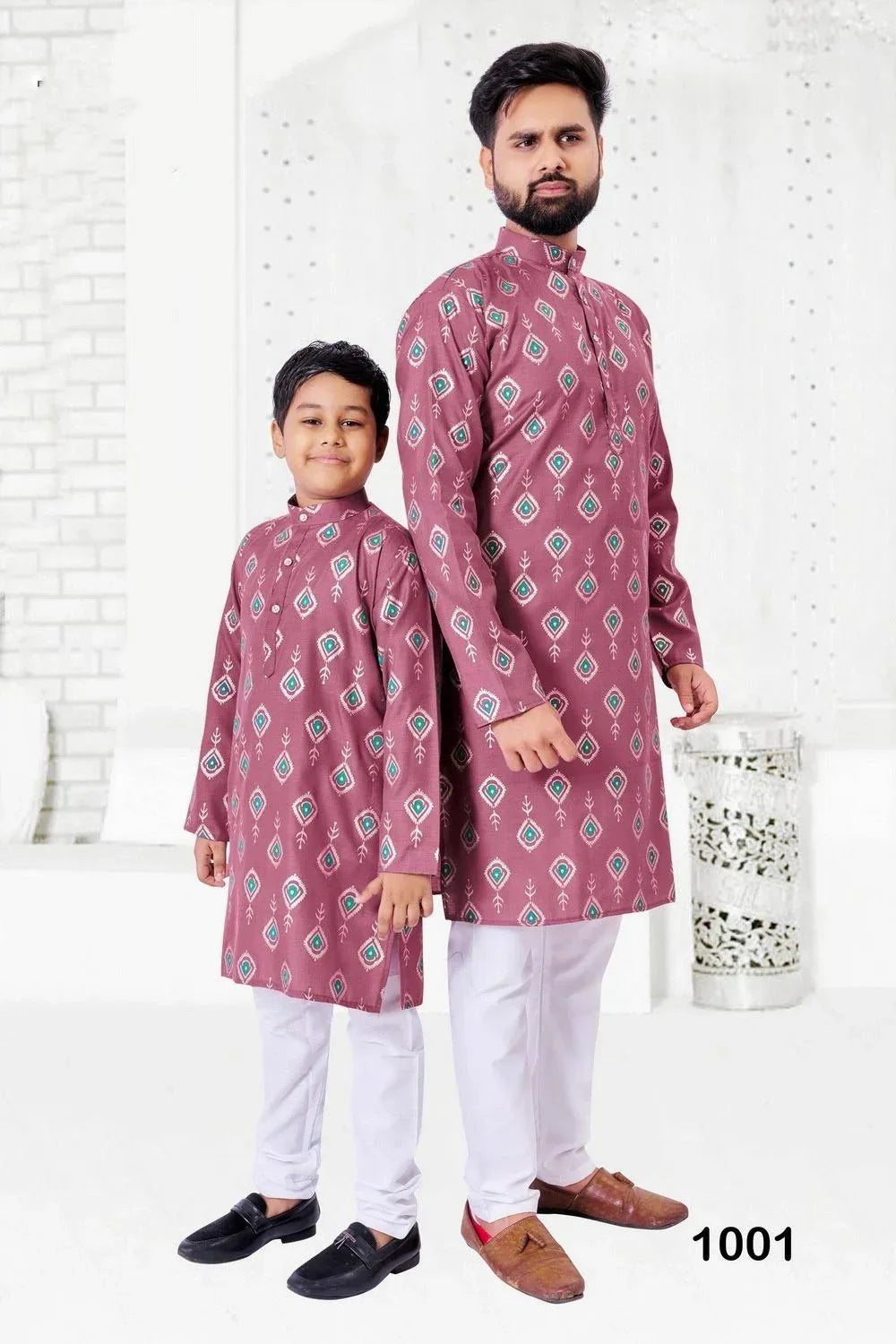 Party Wear Father and Son Combo Kurta Pyjama - Anant Exports