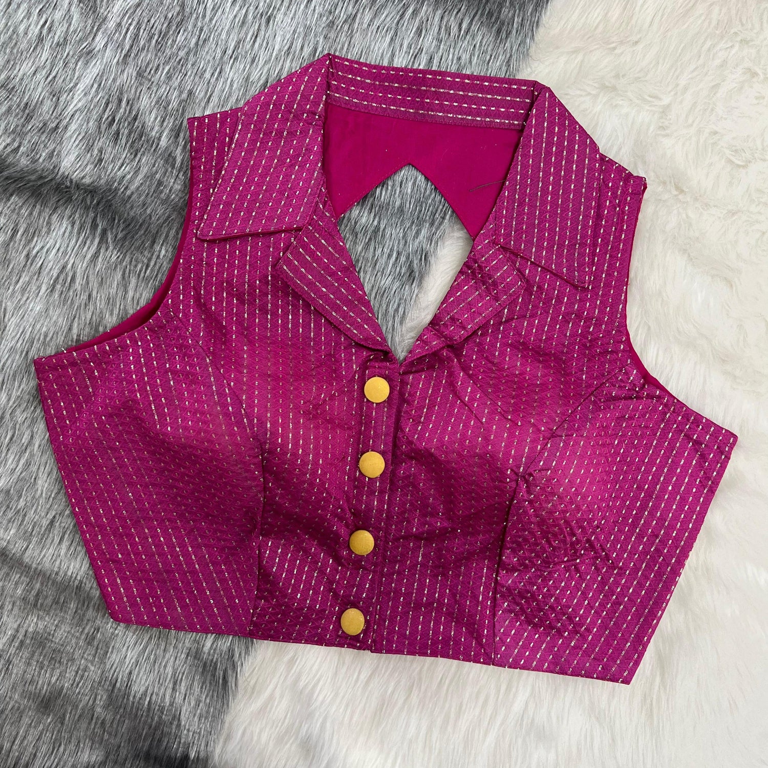 Part Wear New Shirt Collar Blouse - Anant Exports