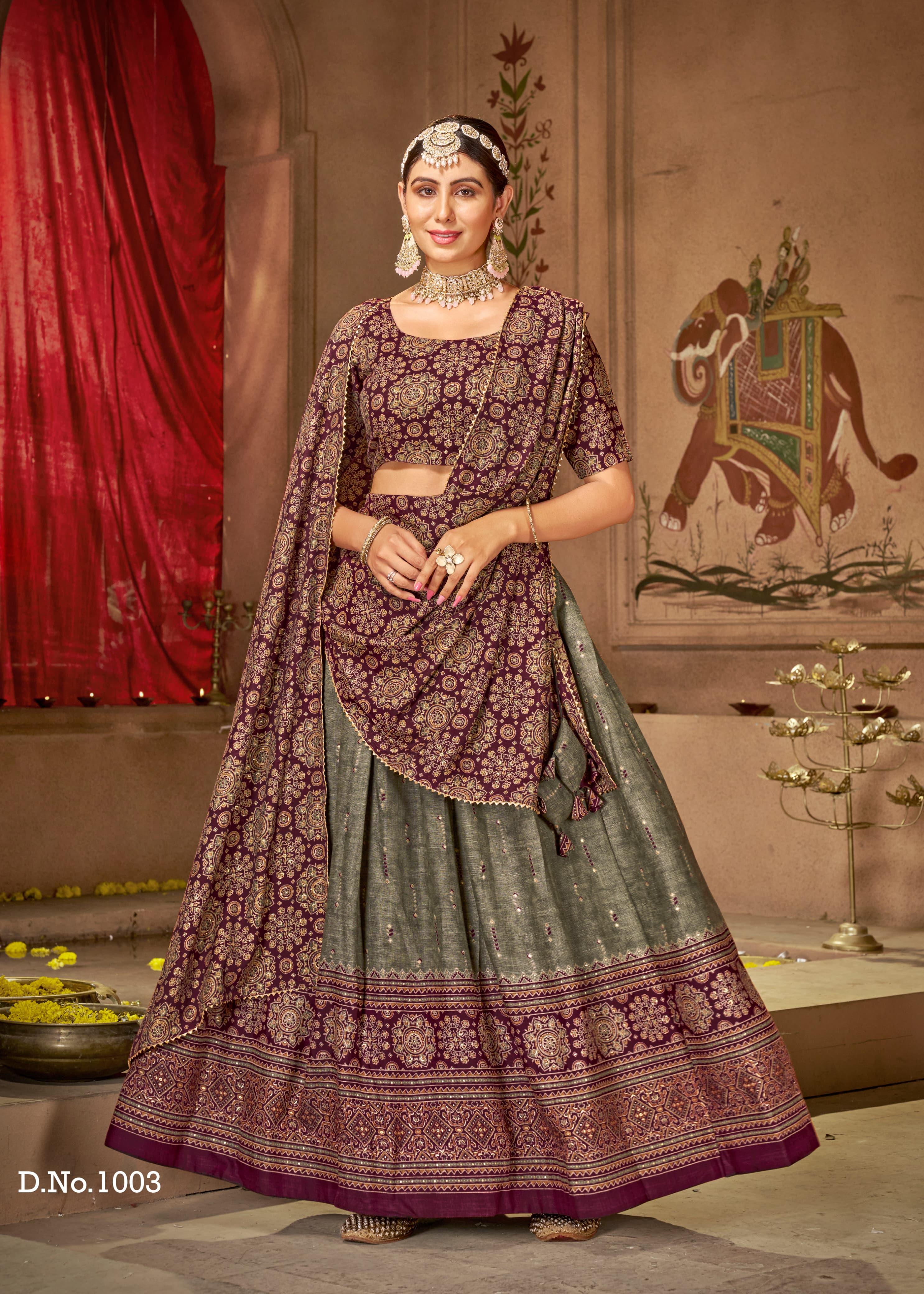 Beautiful Traditional Shubharambh Cotton Lehenga Choli - Anant Exports