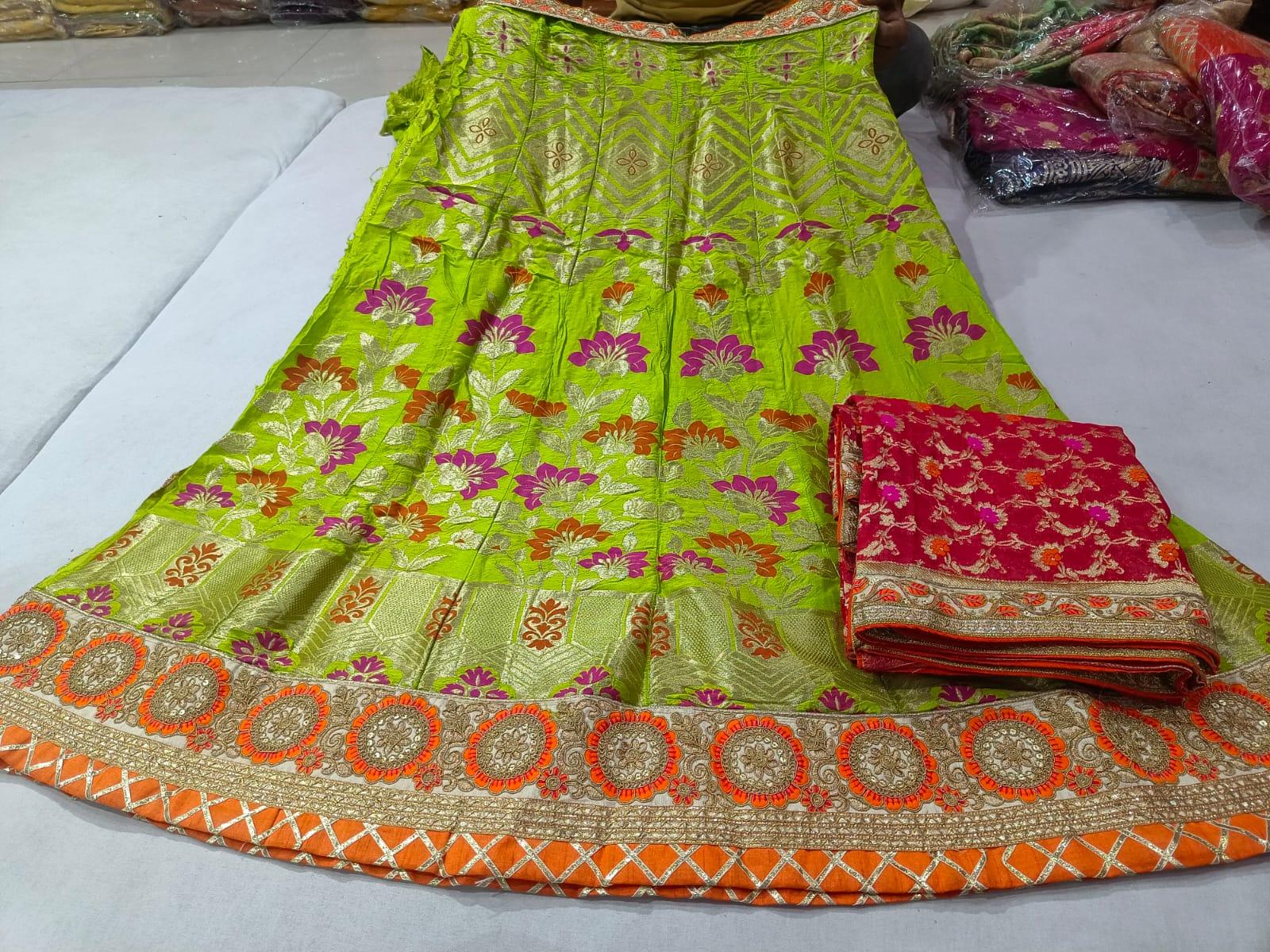 Rajsthani Traditional Rajputi Pure Upada Silk Lehenga Choli - Anant Exports