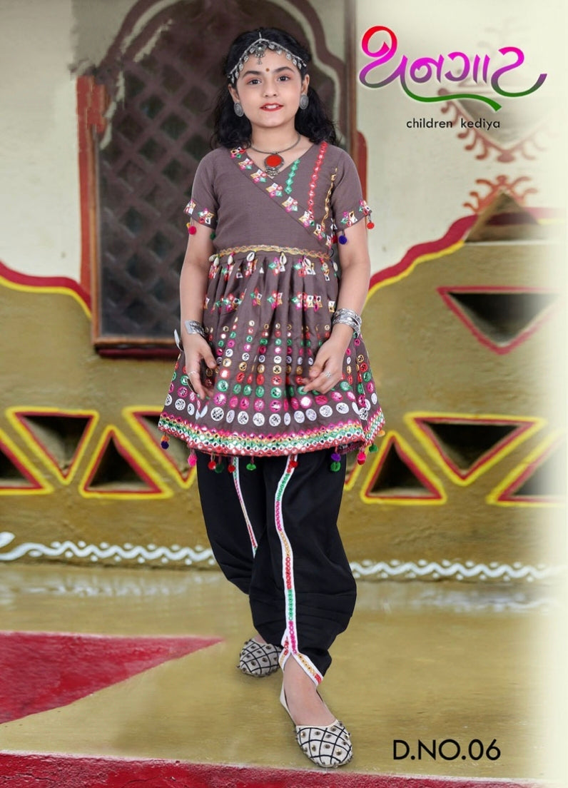 Special Navratri Thangat Kid's Children Kediya Dress