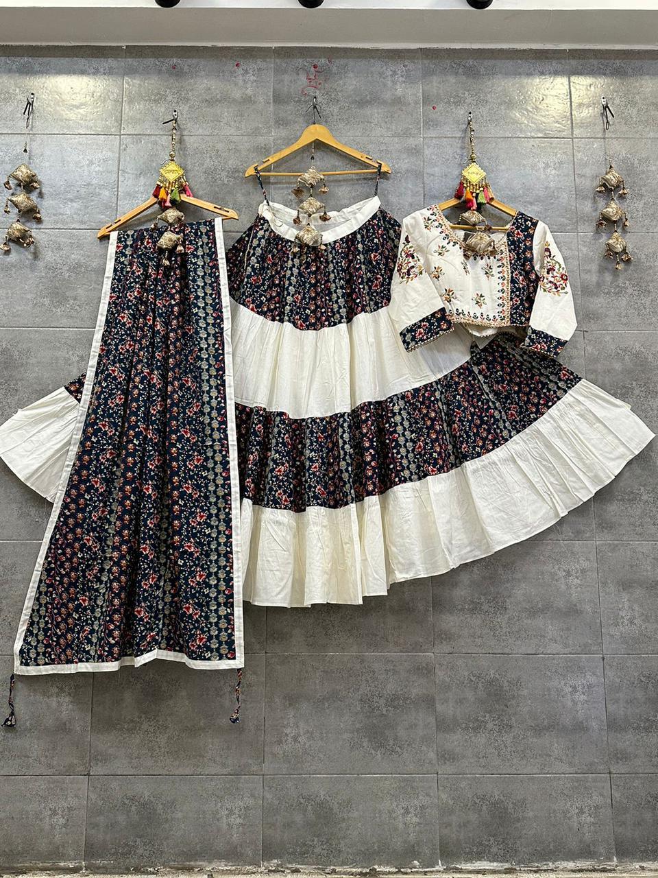 Party Wear Cotton Printed Lehenga Choli - Anant Exports