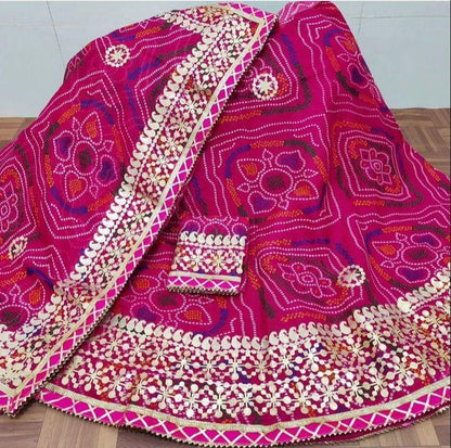 Rajsthani Traditional Rajputi Pure Bandhej Lehenga Chunri - Anant Exports