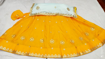 Rajsthani Traditional Rajputi Pure Organza Butti Work Lehenga Choli - Anant Exports