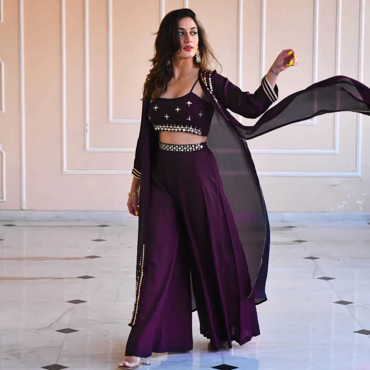 Designer Ethnic Wear Sharara Suit