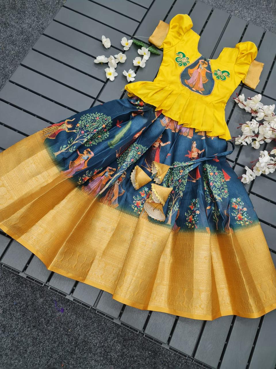 Navratri Traditional Kid's Lehenga Choli