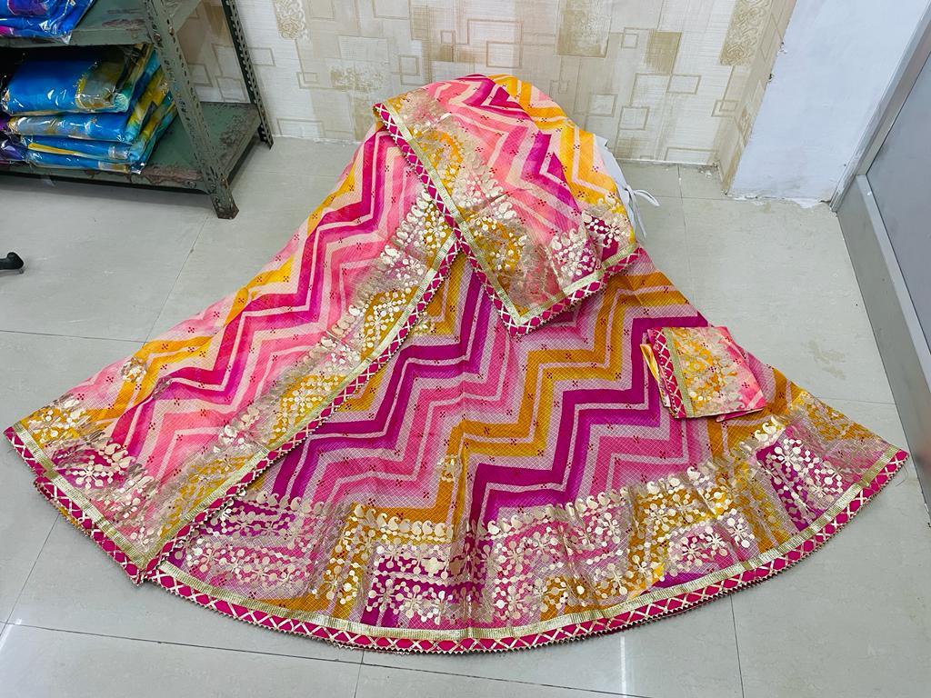 Rajasthani Traditional Bandhej Lehenga Chunni - Anant Exports