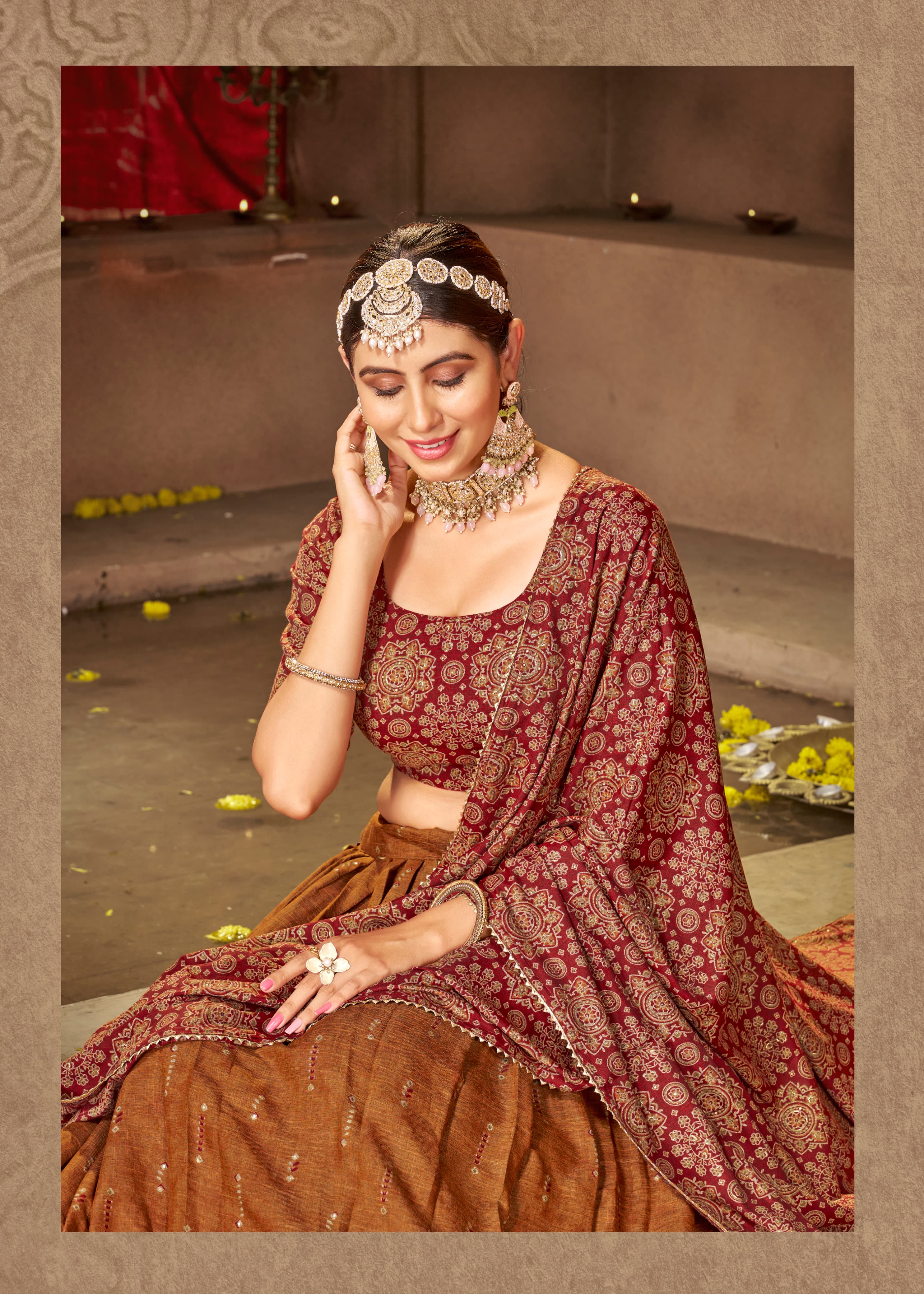 Beautiful Traditional Shubharambh Cotton Lehenga Choli