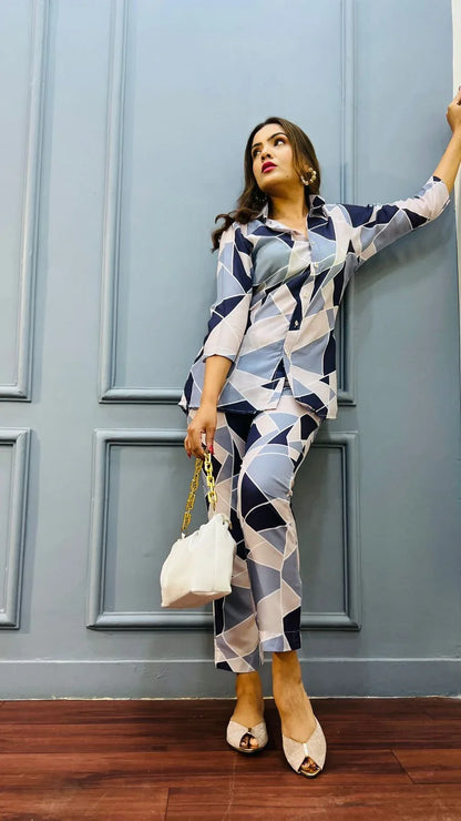 New Partywear Pure Cotton Cord Set - Anant Exports