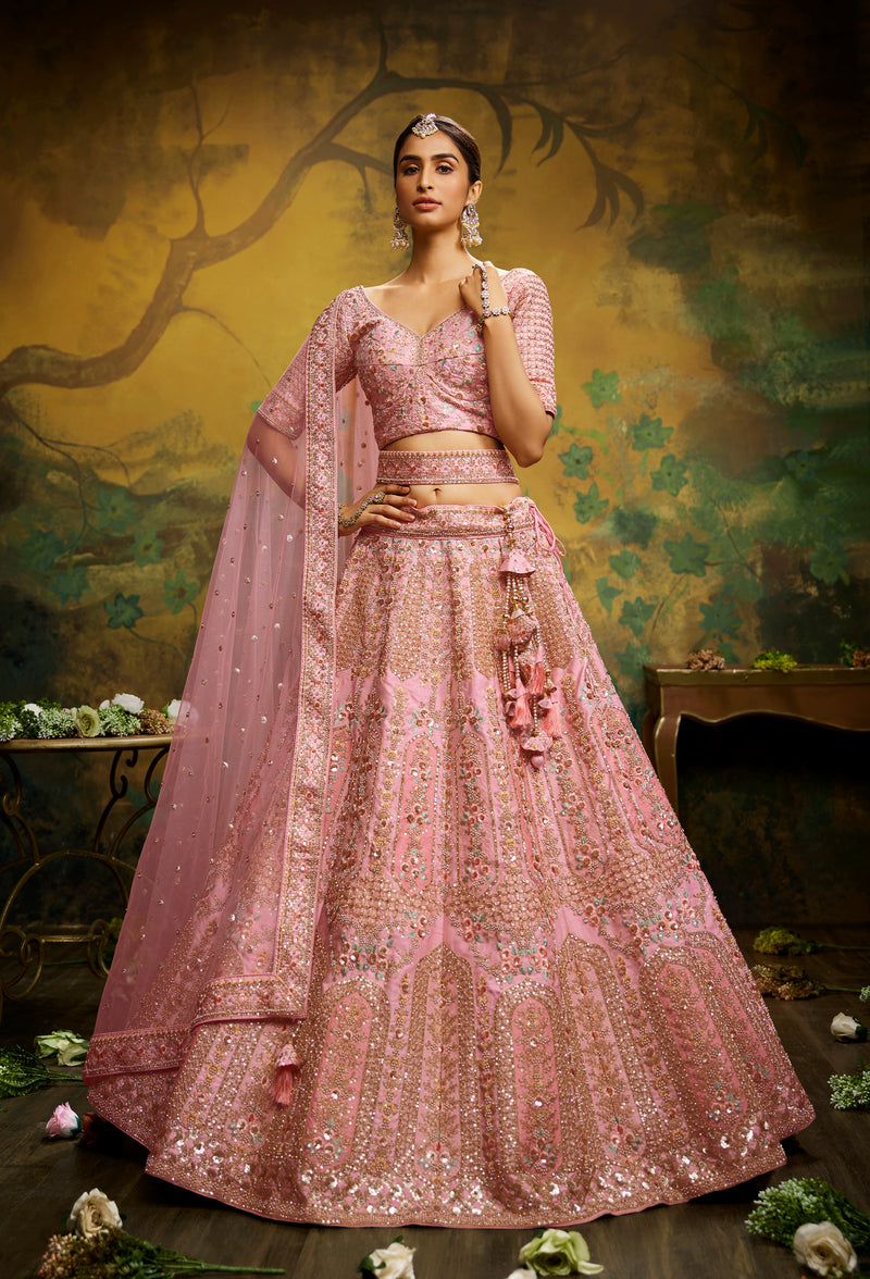 Bridal look in lehenga