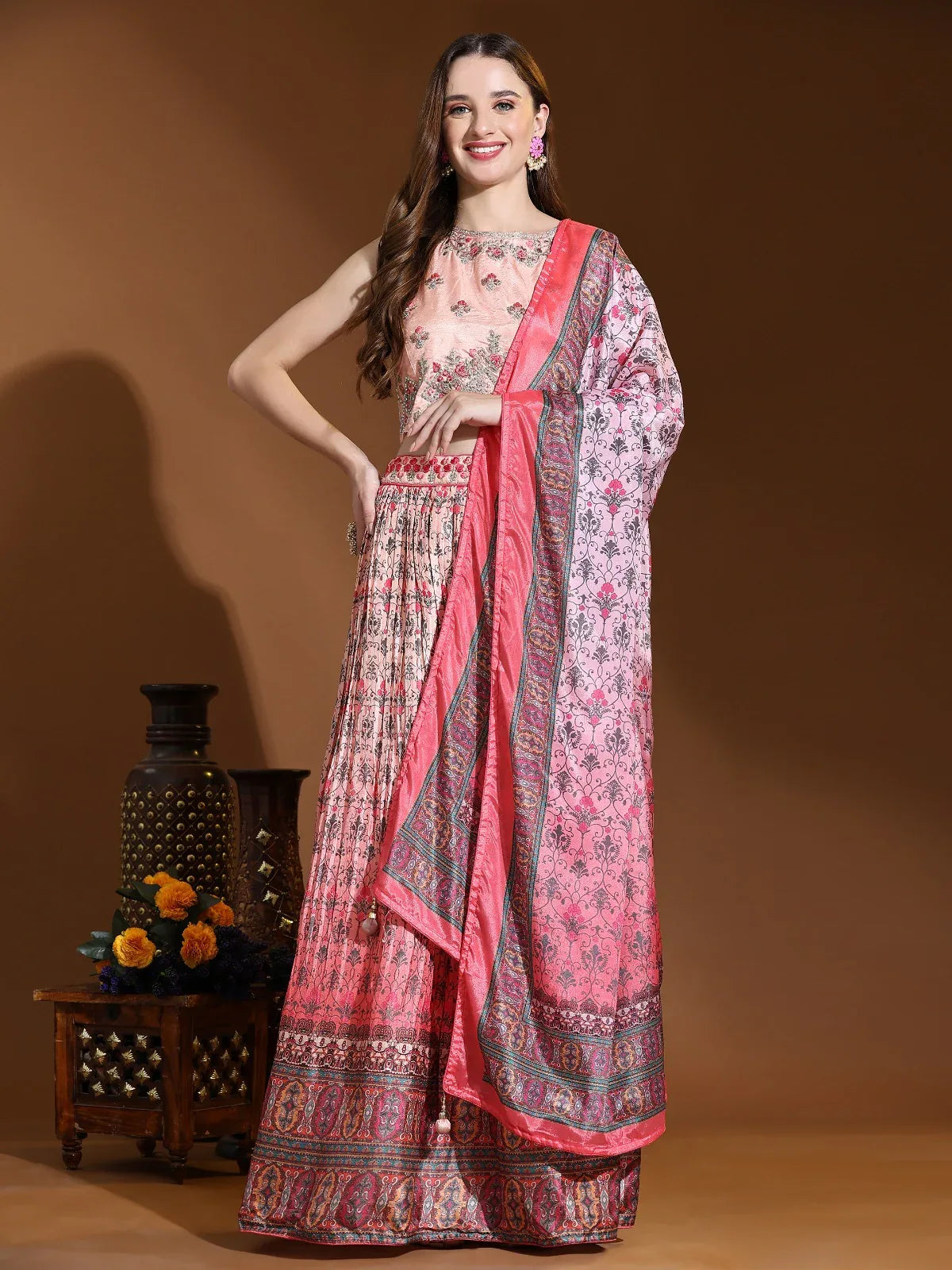 Party Wear Readymade Crop Top Lehenga D.no C 2047 - Anant Exports
