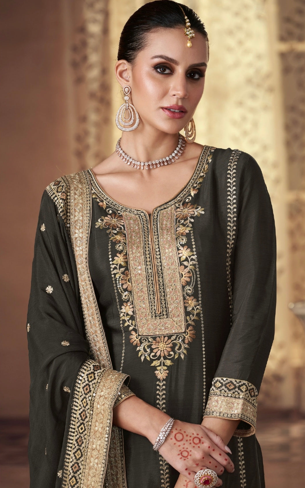 Beautiful Designer Occasion Wear Latest Anarkali Style Salwar Suit