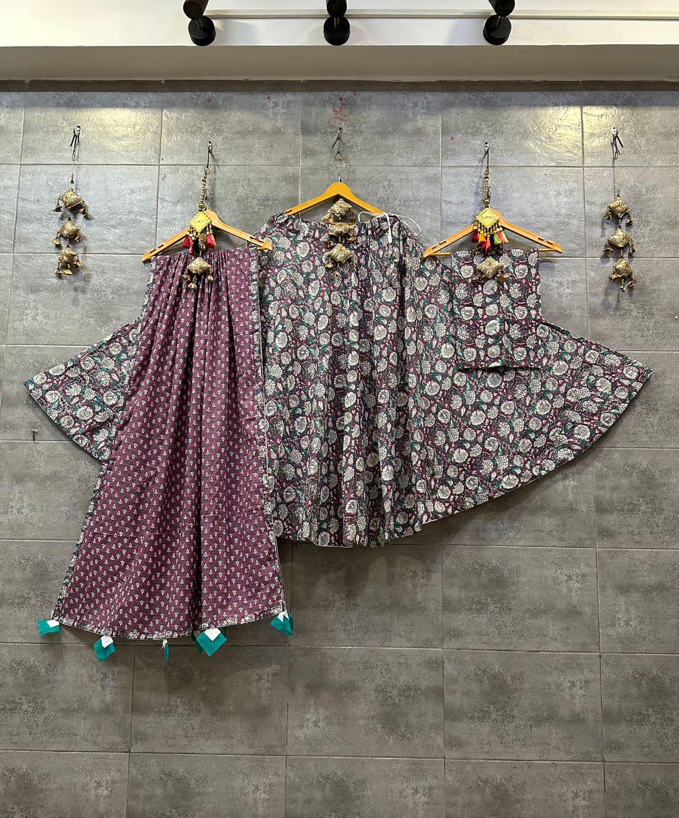 Beautiful Designer Cotton Lehenga Choli - Anant Exports
